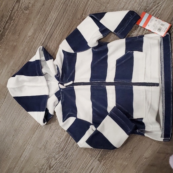 Cat & Jack Striped Cover Up Top Size 2T - Picture 4 of 6